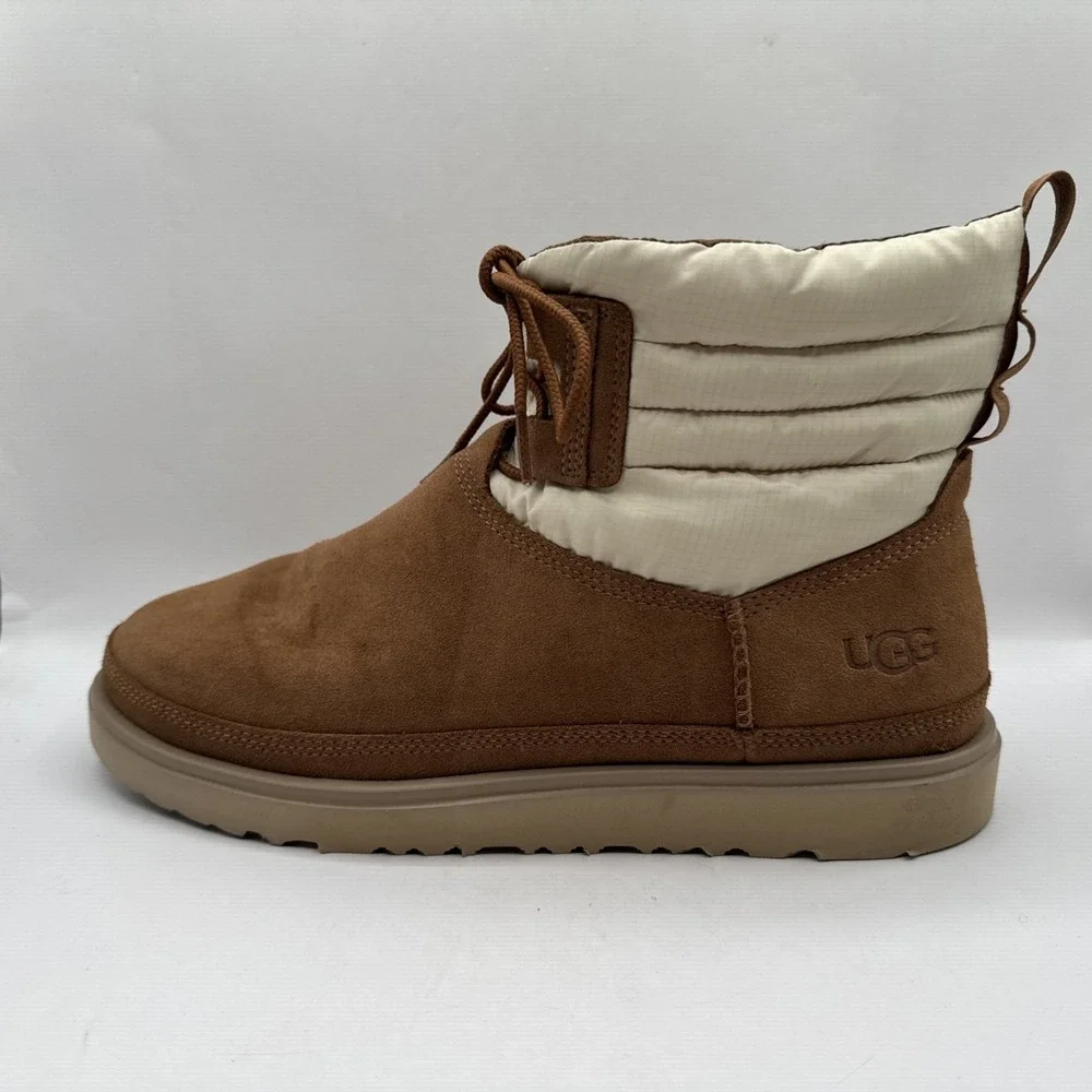 Men's 11 Brown UGG Classic Mini Lace-Up Weather Boot 1120849 Boots 3M Thinsulate